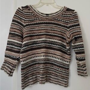 H&M Multicolor Striped Crew Neck Sweater